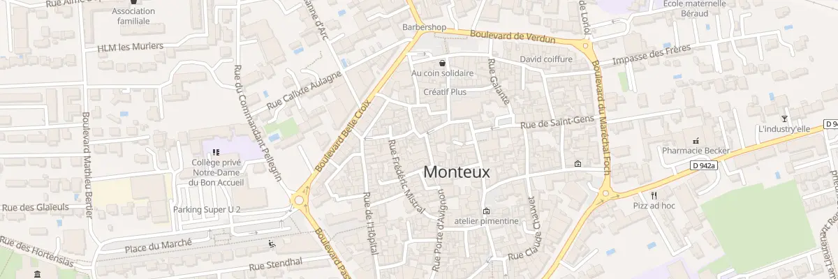 Plan du 5 Rue Saboly à Monteux