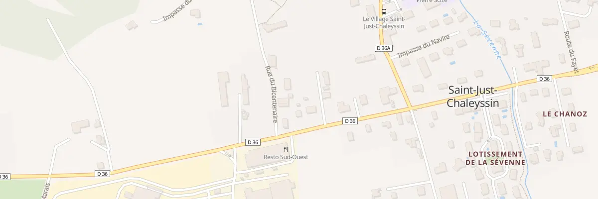 Plan du 180 Rte de Luzinay à Saint-Just-Chaleyssin
