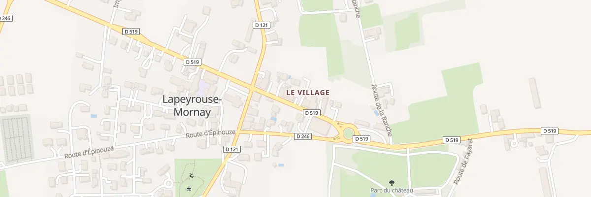 Plan du 57 Rte de Beaurepaire à Lapeyrouse-Mornay