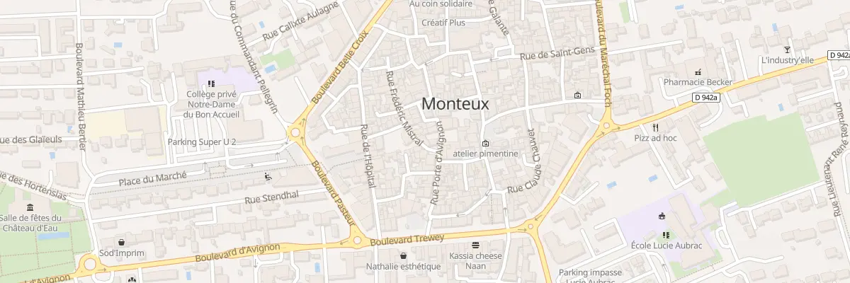 Plan du 25 Rue Frederic Mistral à Monteux