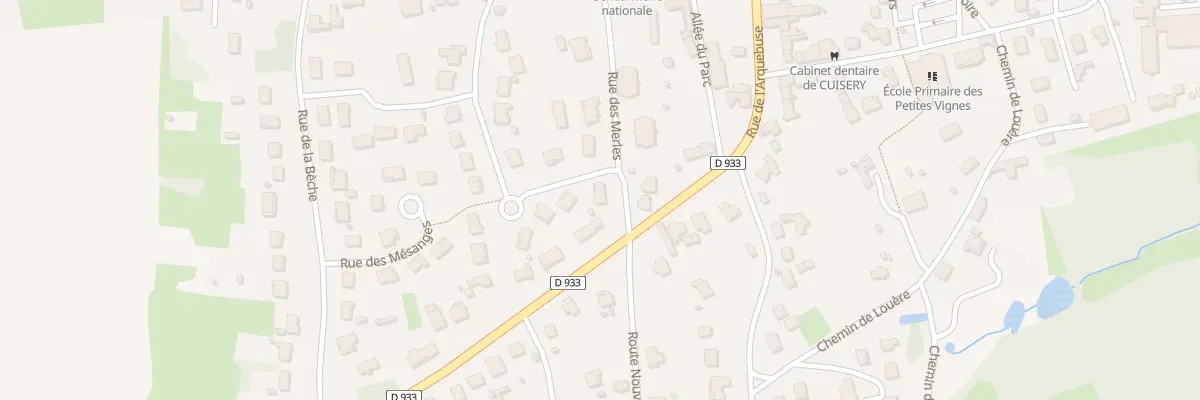 Plan du 77 Rue des Chardonnerets à Cuisery