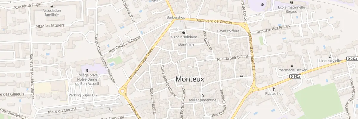 Plan du 2 Rue Saboly à Monteux