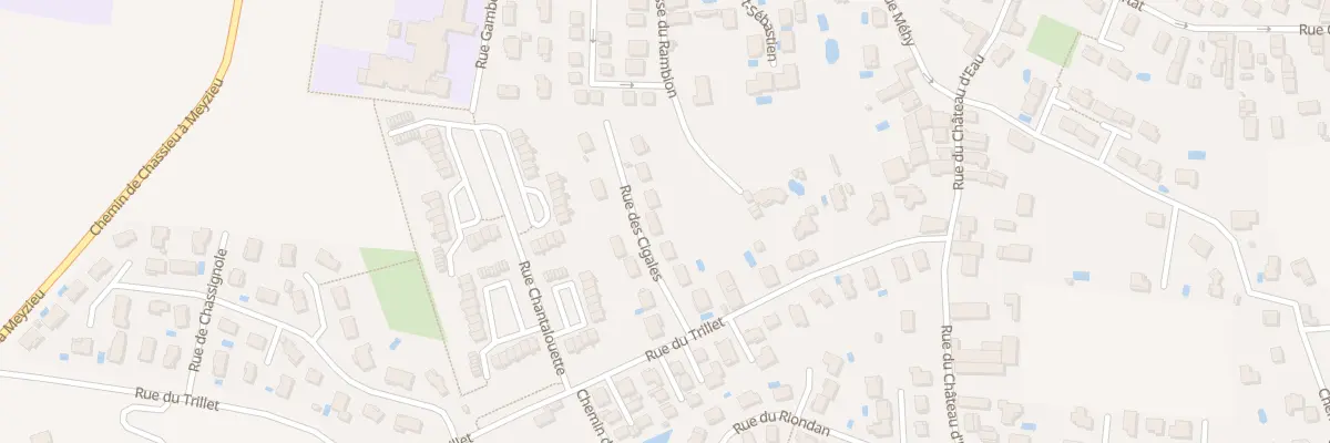 Plan du 8 Rue des Cigales à Meyzieu