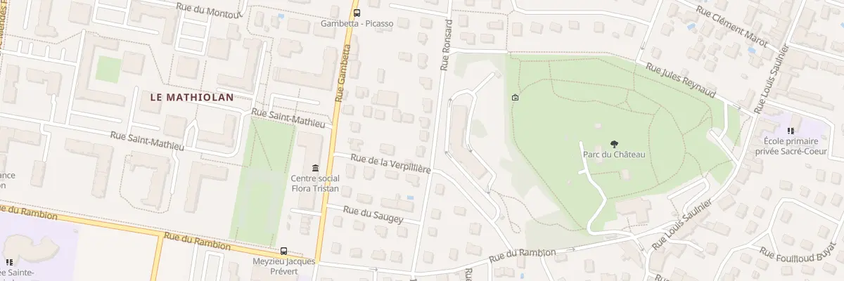 Plan du 38 Rue Ronsard à Meyzieu