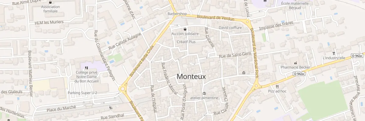 Plan du 3 Rue Saboly à Monteux