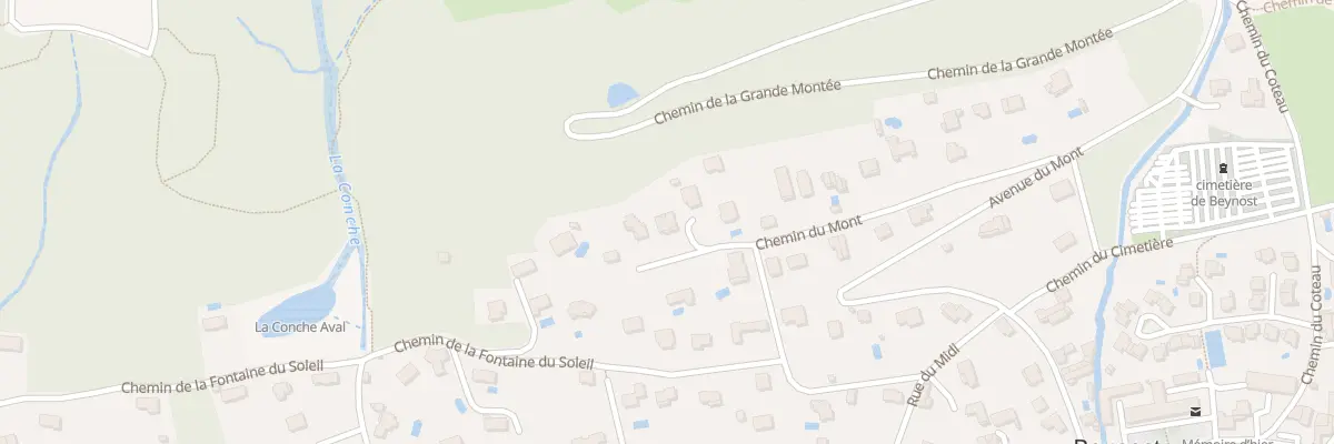 Plan du 234 Che du Mont à Beynost