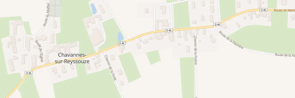 Plan du 1526 Rte de Mantenay à Chavannes-sur-Reyssouze