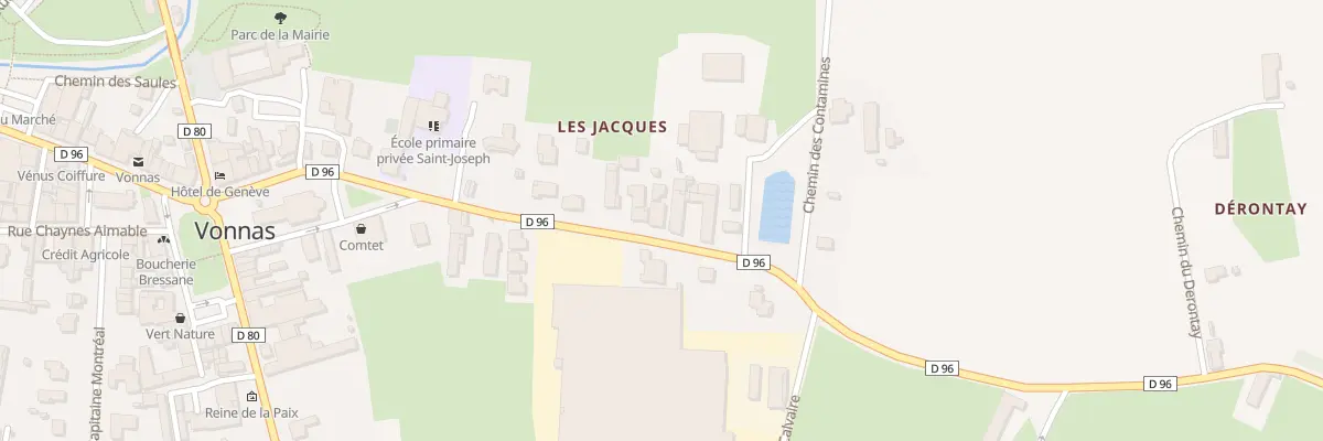 Plan du 169 Rue des Jacques à Vonnas
