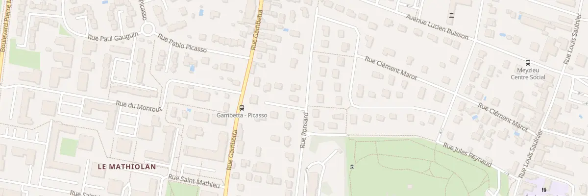 Plan du 16 Rue Ronsard à Meyzieu