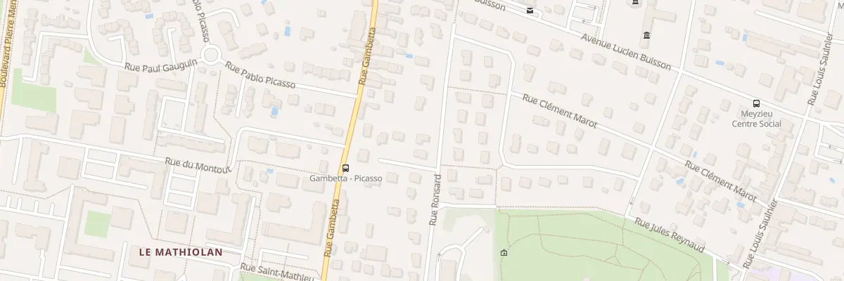 Plan du 14 Rue Ronsard à Meyzieu