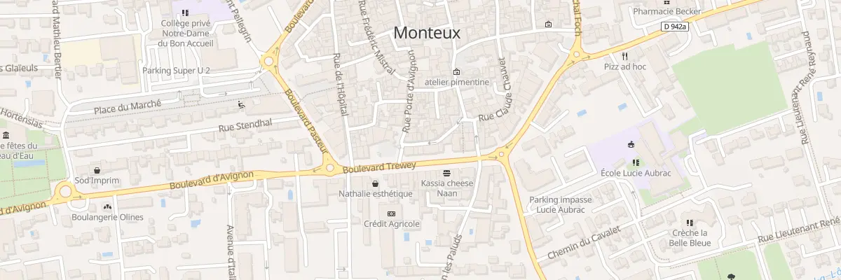 Plan du 14 Rue Rosa Bordas à Monteux