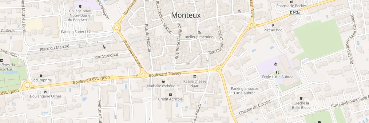 Plan du 12 Rue Rosa Bordas à Monteux