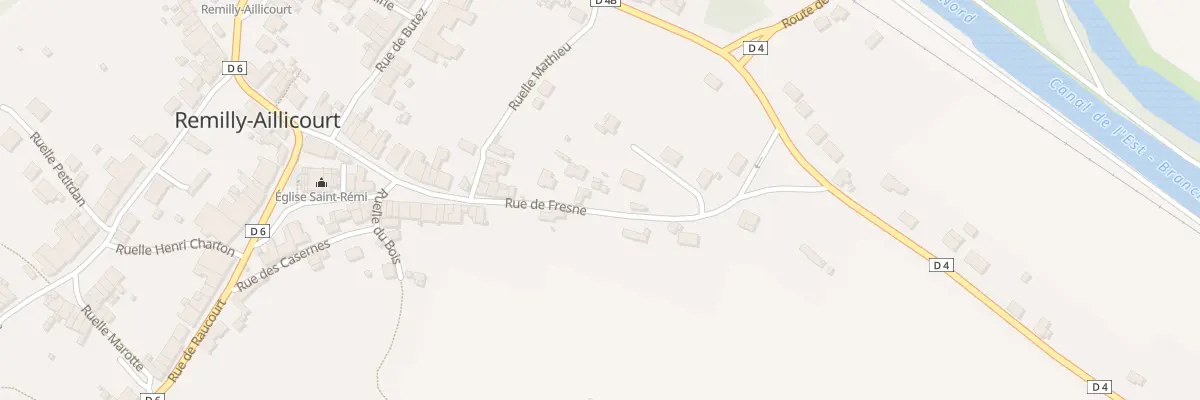 Plan du 5339 Rue du Fresne à Remilly-Aillicourt