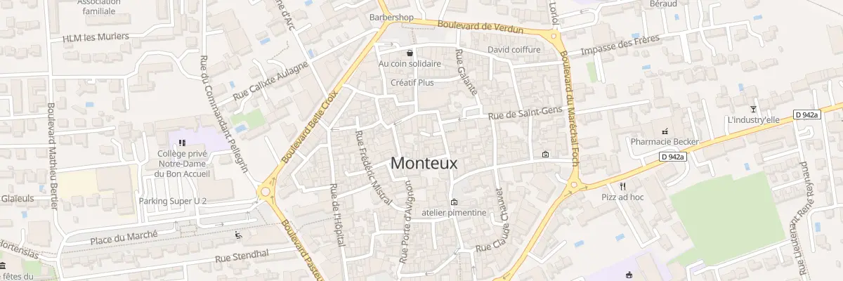 Plan du 3 Imp de la Republique à Monteux