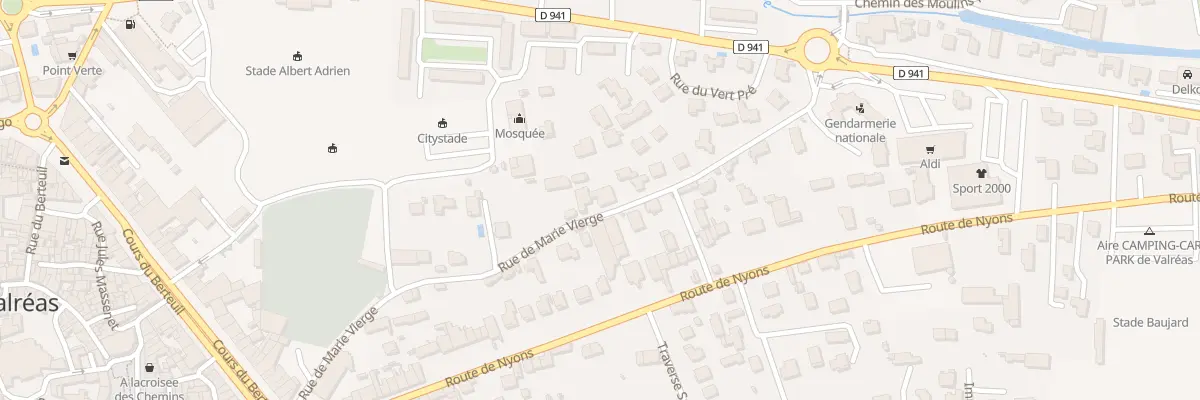 Plan du 17 Rue de Marie Vierge à Valréas