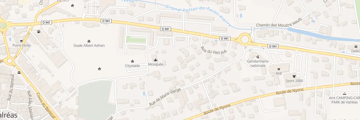 Plan du 9023 Rue de Marie Vierge à Valréas