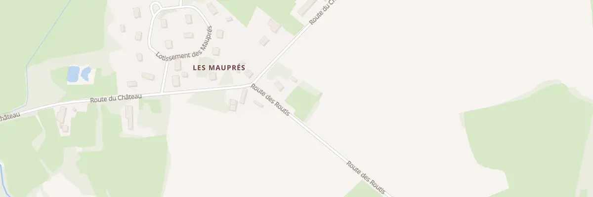 Plan du 10 Rte des Routis à Baudrières