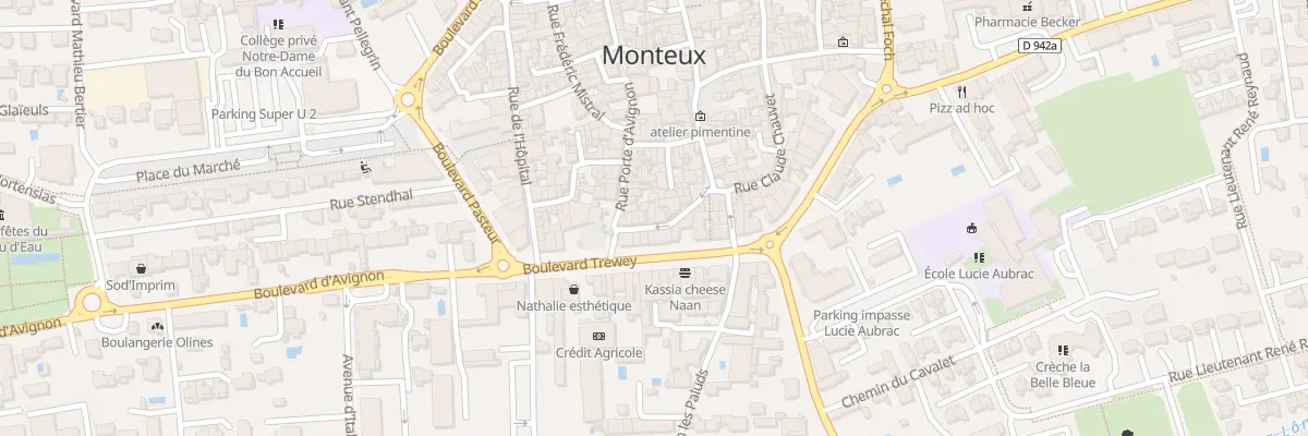 Plan du 10 Rue Rosa Bordas à Monteux