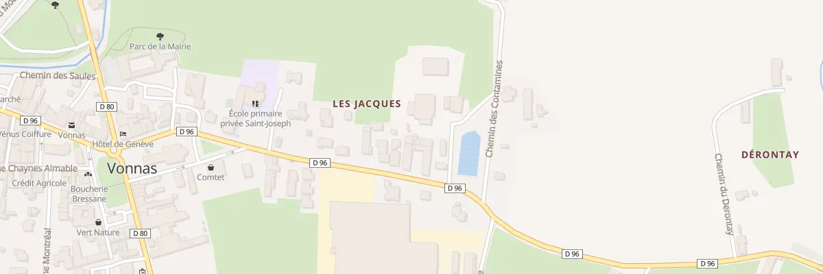 Plan du 177 Rue des Jacques à Vonnas