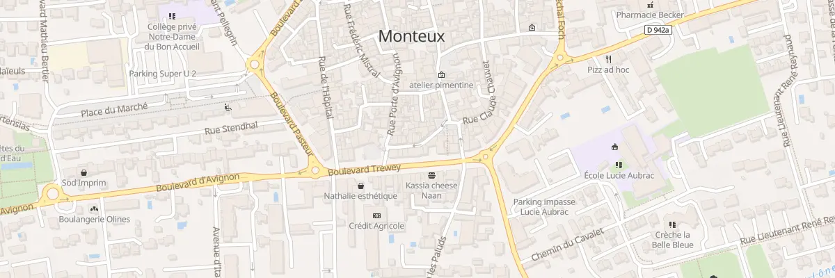 Plan du 8 Rue Rosa Bordas à Monteux