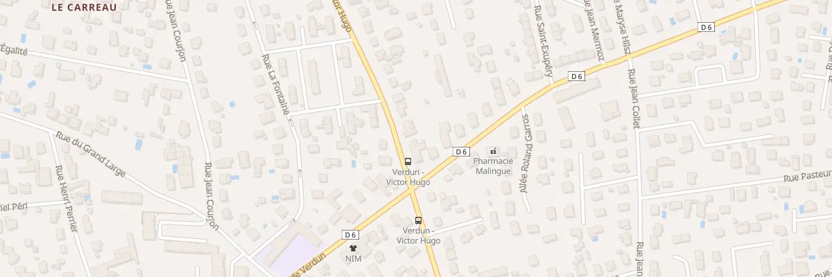 Plan du 2 Rue Victor Hugo à Meyzieu