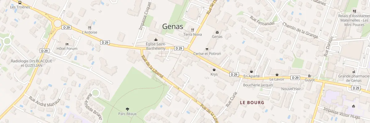 Plan du 10 Rue de la Republique à Genas