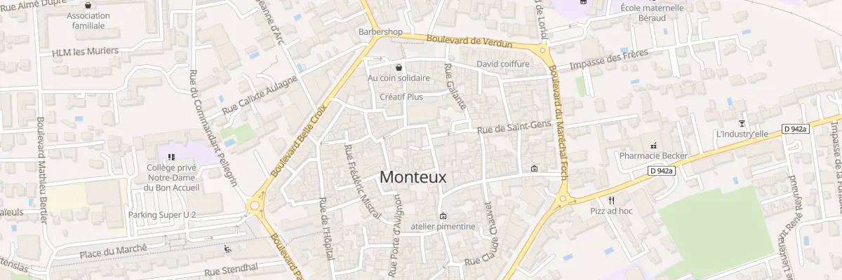 Plan du 6 Rue de la Republique à Monteux