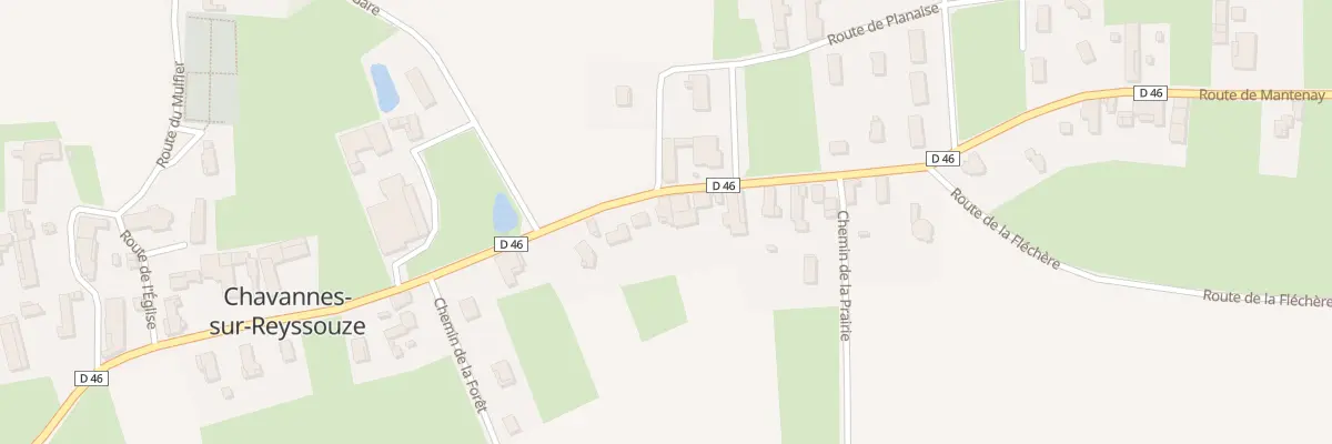 Plan du 1656 Rte de Mantenay à Chavannes-sur-Reyssouze