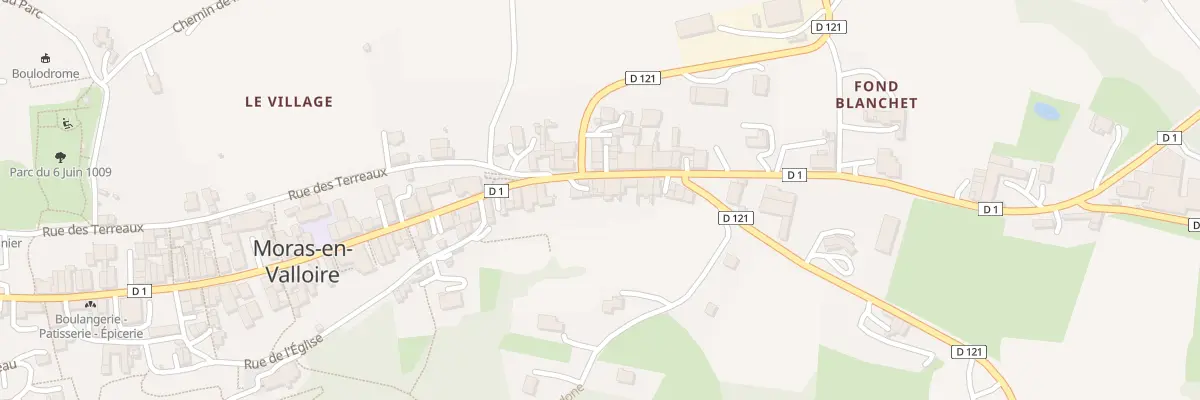Plan du 100 Rue Maurice Savin à Moras-en-Valloire