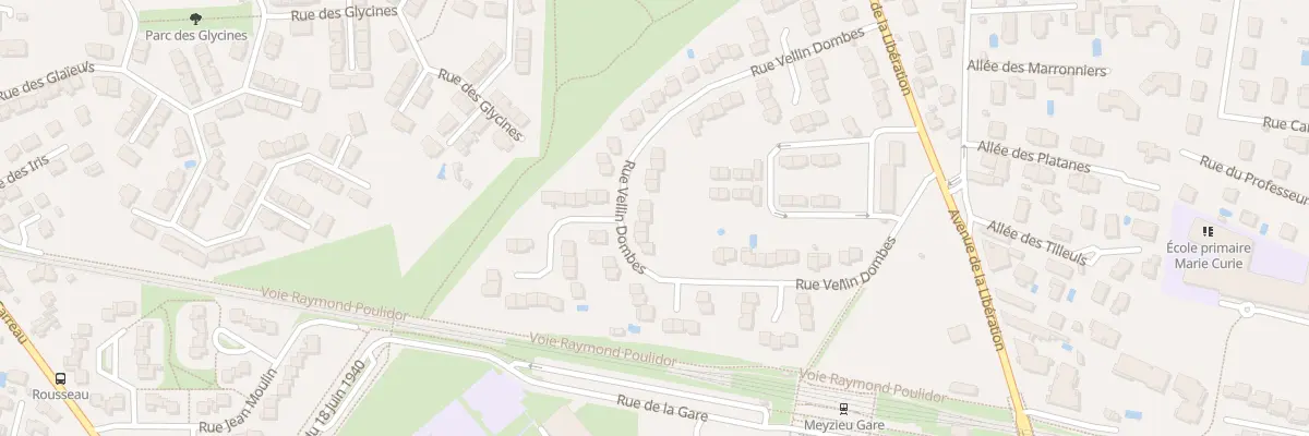 Plan du 43 Rue Vellin Dombes à Meyzieu