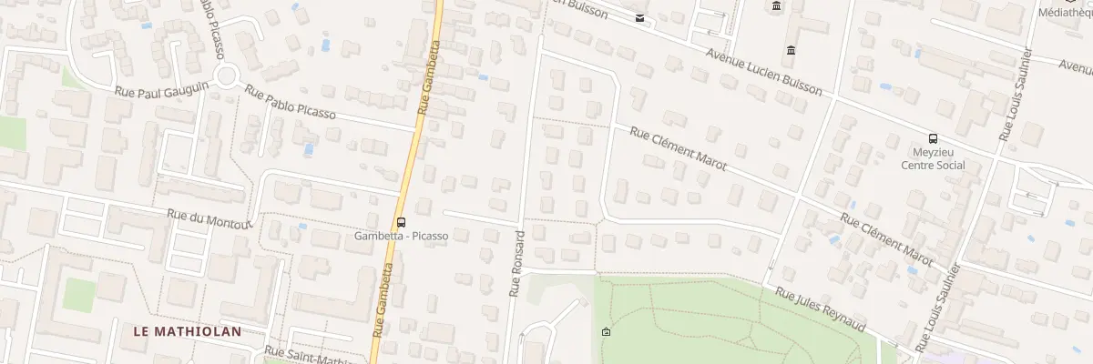 Plan du 9 Rue Ronsard à Meyzieu