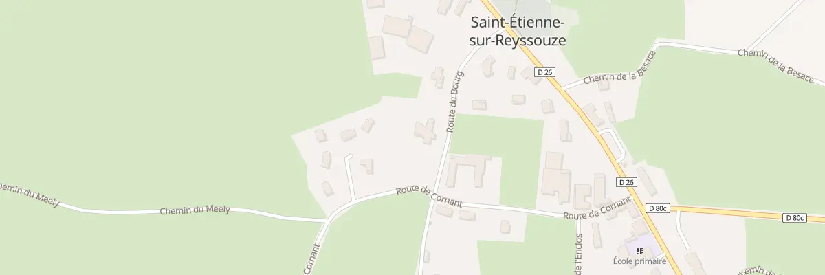 Plan du 130 Rte du Bourg à Saint-Étienne-sur-Reyssouze