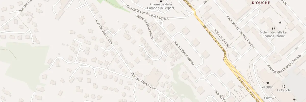 Plan du 14 All du Maconnais à Dijon