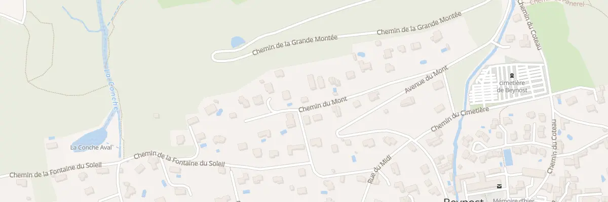 Plan du 220 Che du Mont à Beynost
