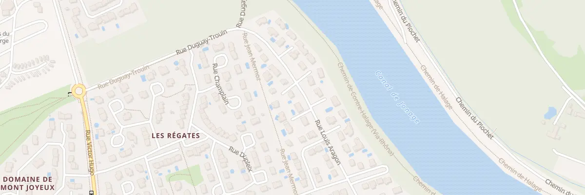 Plan du 16 Rue Louis Aragon à Meyzieu