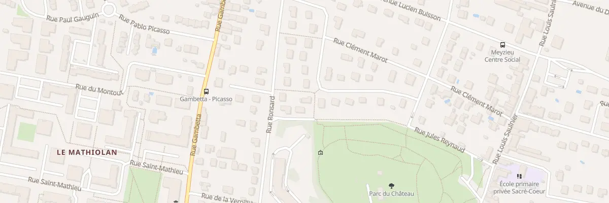Plan du 13 Rue Villon à Meyzieu