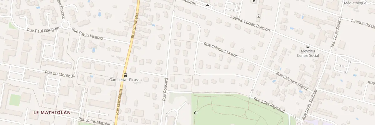 Plan du 17 Rue Villon à Meyzieu