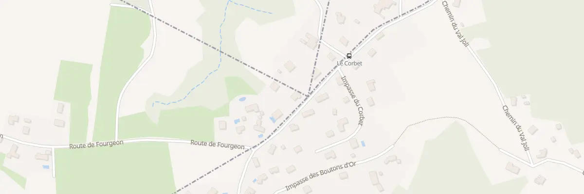 Plan du 2885 Rte de Fourgeon à Luzinay