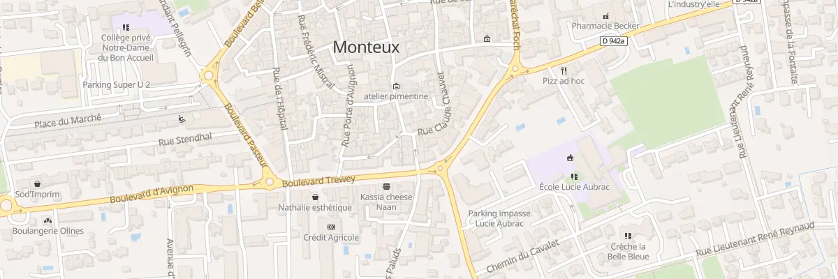 Plan du 23 Rue Porte Magalon à Monteux