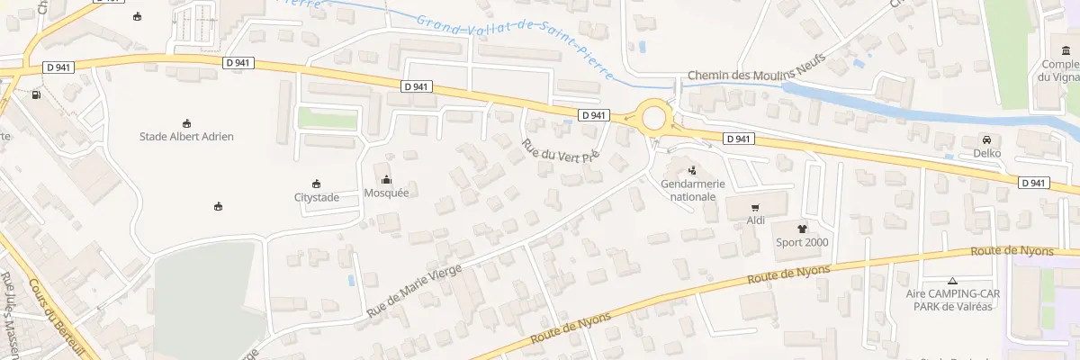 Plan du 9001 Rue du Vert Pre à Valréas