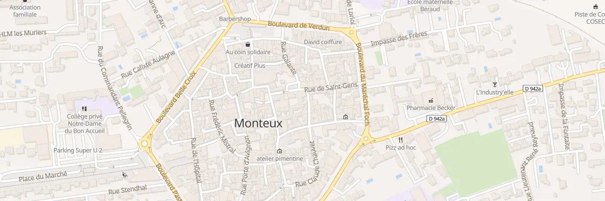 Plan du 6 Rue Imbert Milan à Monteux