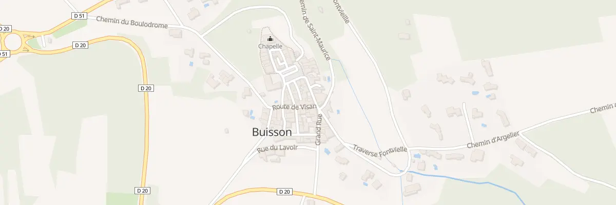 Plan du 5332 Le Village à Buisson