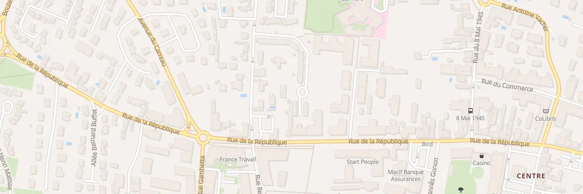 Plan du 25 Rue de la République à Meyzieu