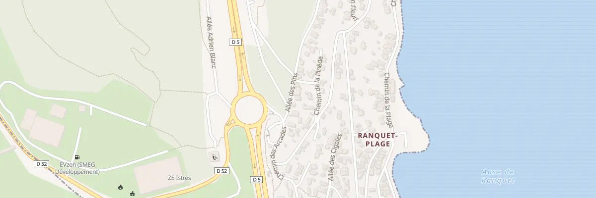 Plan du 14 All des Pins à Istres