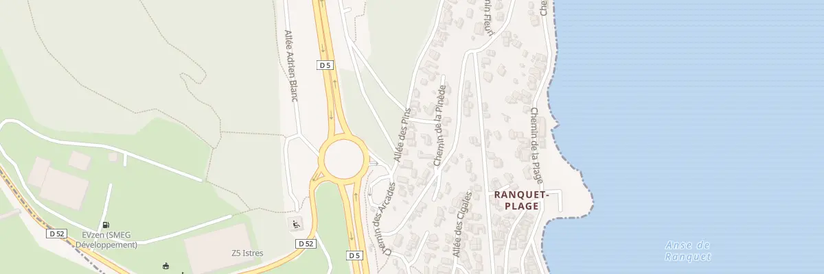 Plan du 8A All des Pins à Istres
