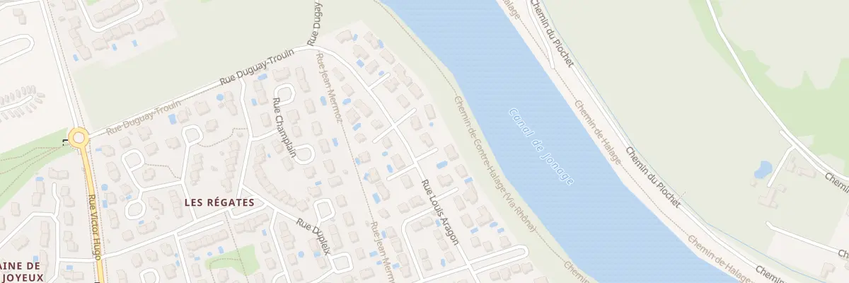 Plan du 23 Rue Louis Aragon à Meyzieu