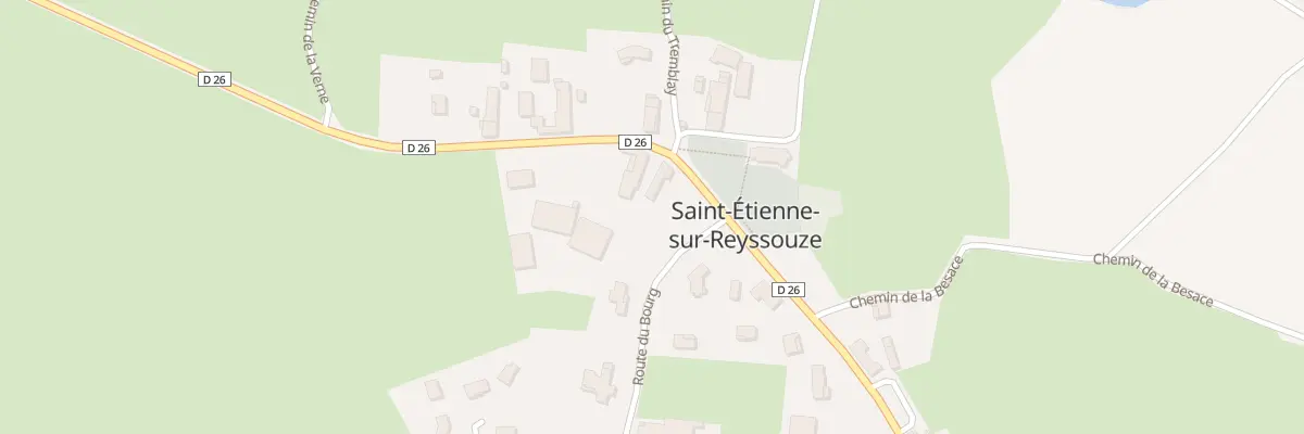 Plan du 40 Rte du Bourg à Saint-Étienne-sur-Reyssouze