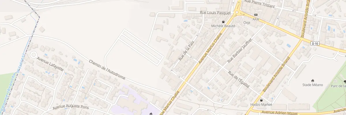 Plan du 12B Rue de la Paix à Miramas