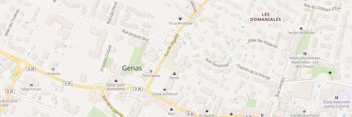 Plan du 4 Rue de l’Egalite à Genas