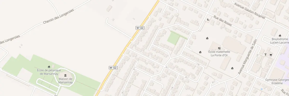 Plan du 17 Rue Alphonse de Lamartine à Marsannay-la-Côte